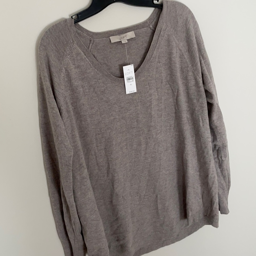 NWT! Loft tan tunic sweater!